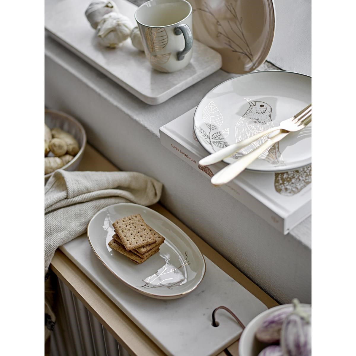 Talíř Rio s dekorem P.22 cm hnědý_2