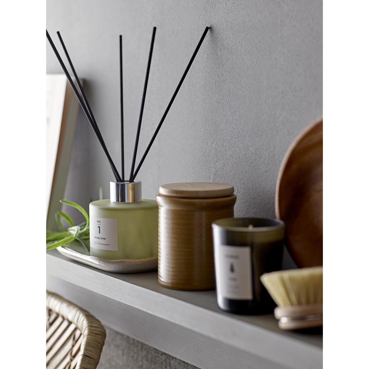 Dóza s víkem hnědá 9 cm_3