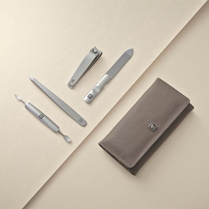 Manikúra Zwilling 4-dílná Etui hnědá_2