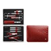 Manikúra 10-dílná Classic Inox červená kůže_0