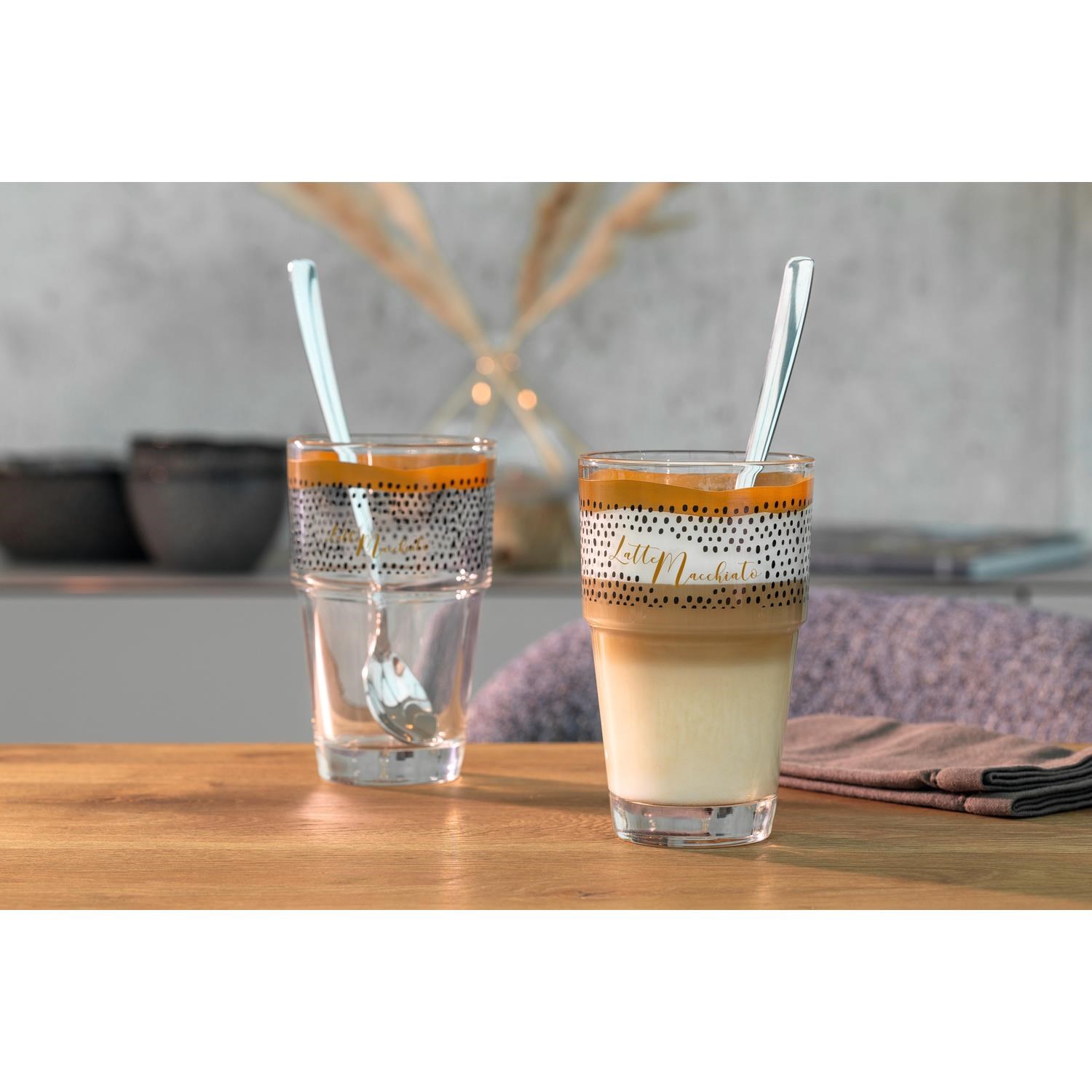 Sklenička na kávu se lžičkou SOLO " Latte Mach."SET/2ks_0