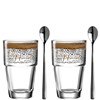Sklenička na kávu se lžičkou SOLO " Latte Mach."SET/2ks_1