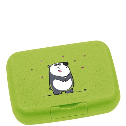 Box na svačinu BAMBINI zelený / panda_0