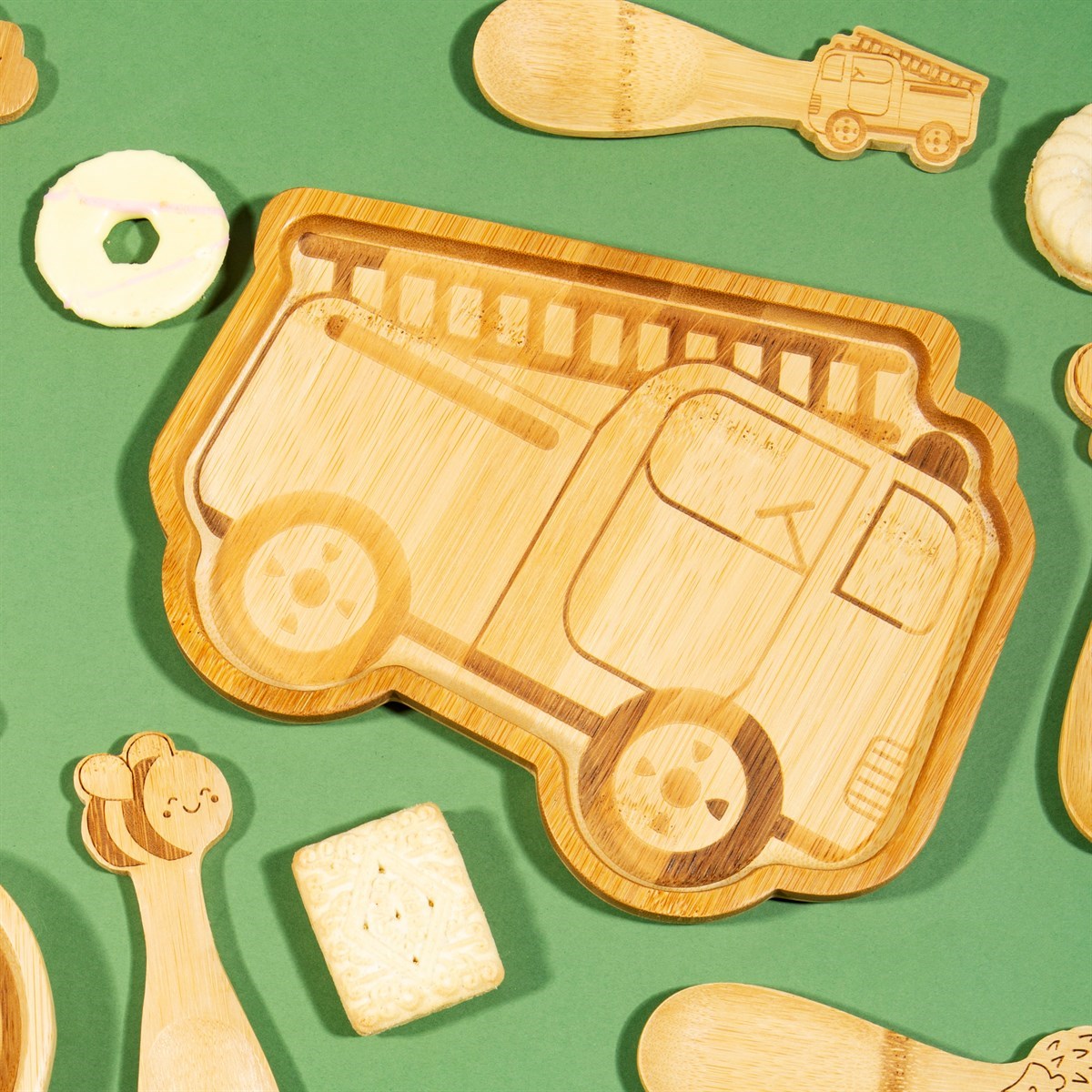 Bambusový talířek Fire Engine_0