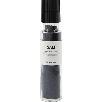 Sůl BLACK s aktivním uhlím s mlýnkem Nicolas Vahé 320g_3