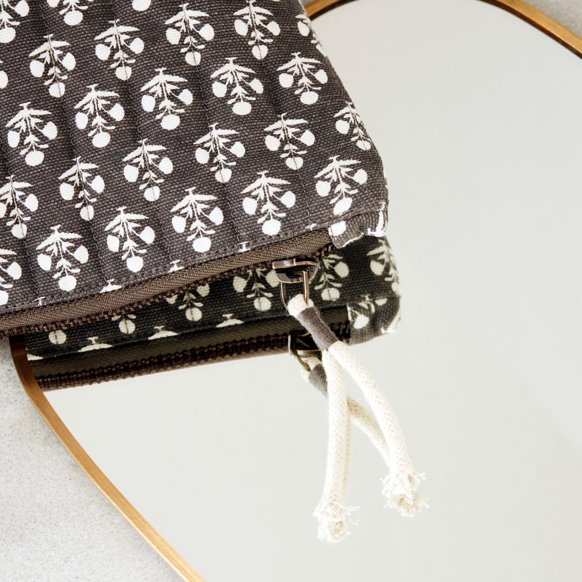 Pouzdro na make-up LUTEA 31x21 cm šedé_0