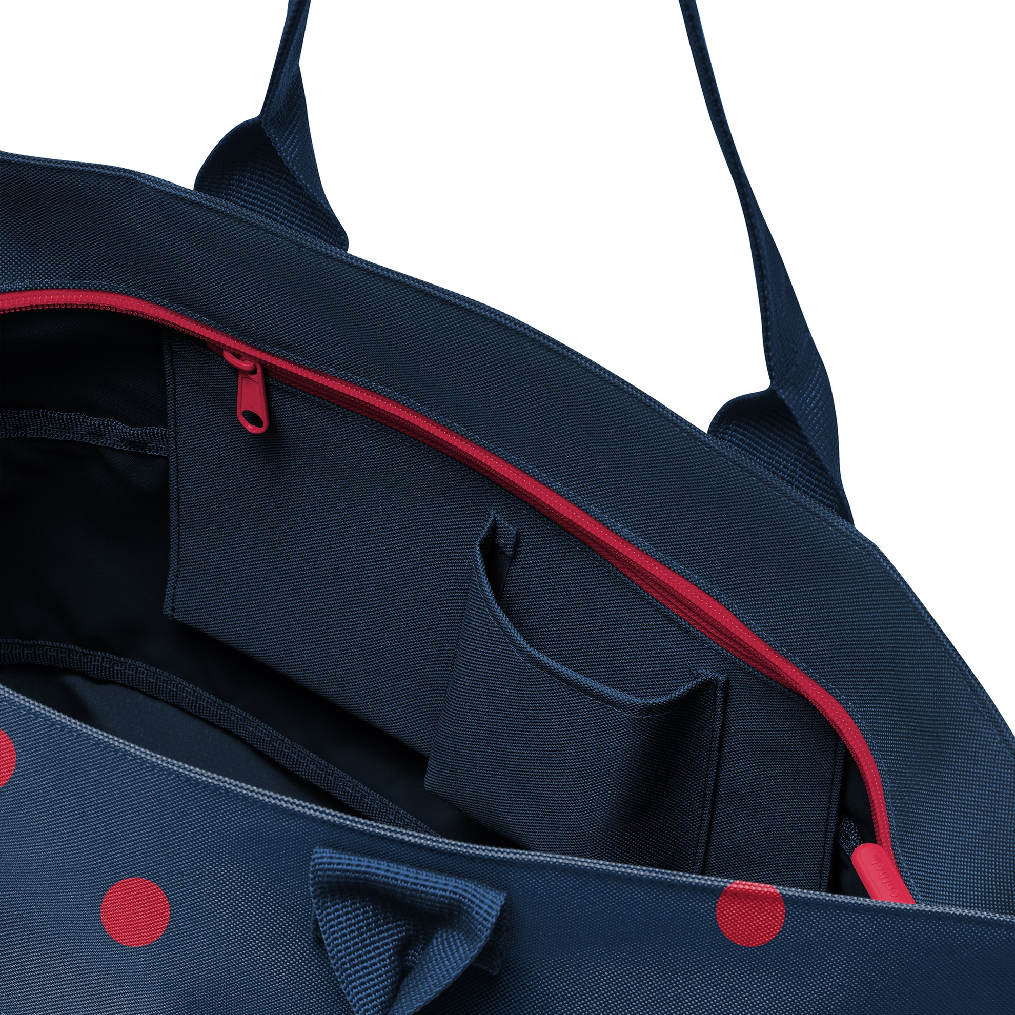 Chytrá taška přes rameno Shopper e1 mixed dots red_0