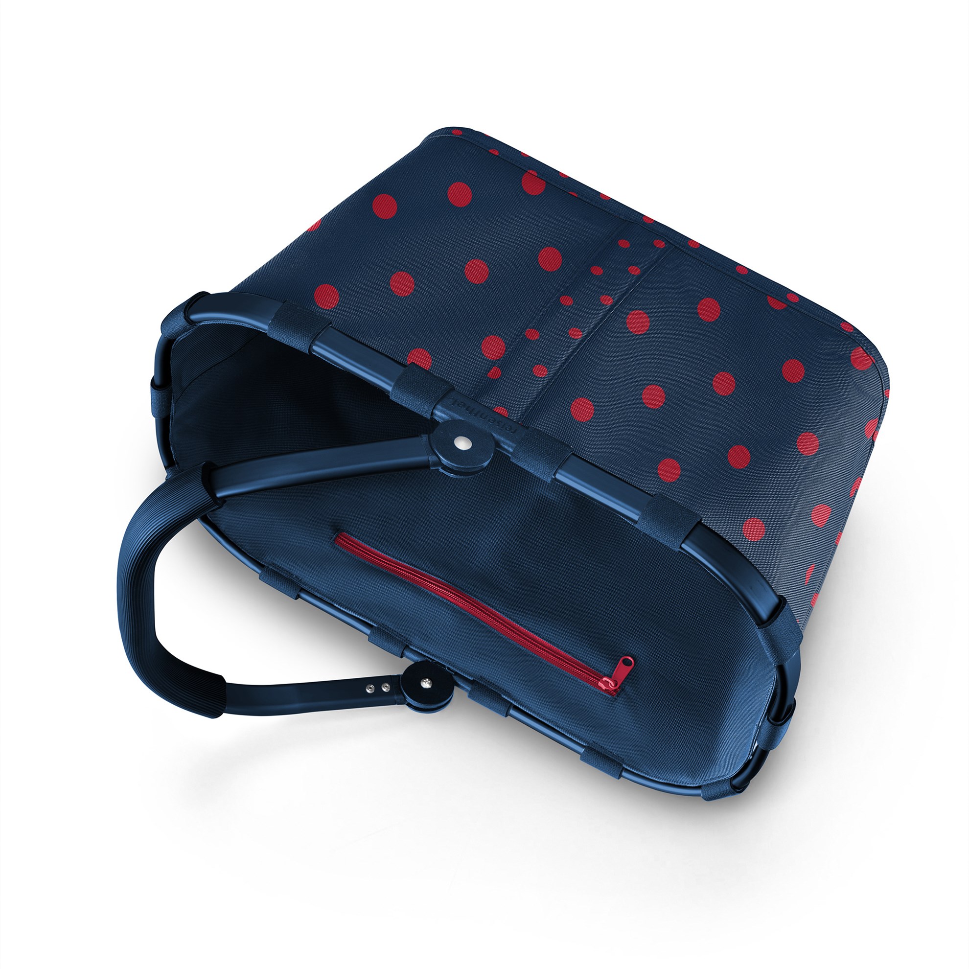 Nákupní košík Carrybag frame mixed dots red_2