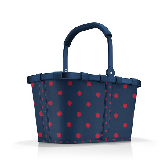 Nákupní košík Carrybag frame mixed dots red_3