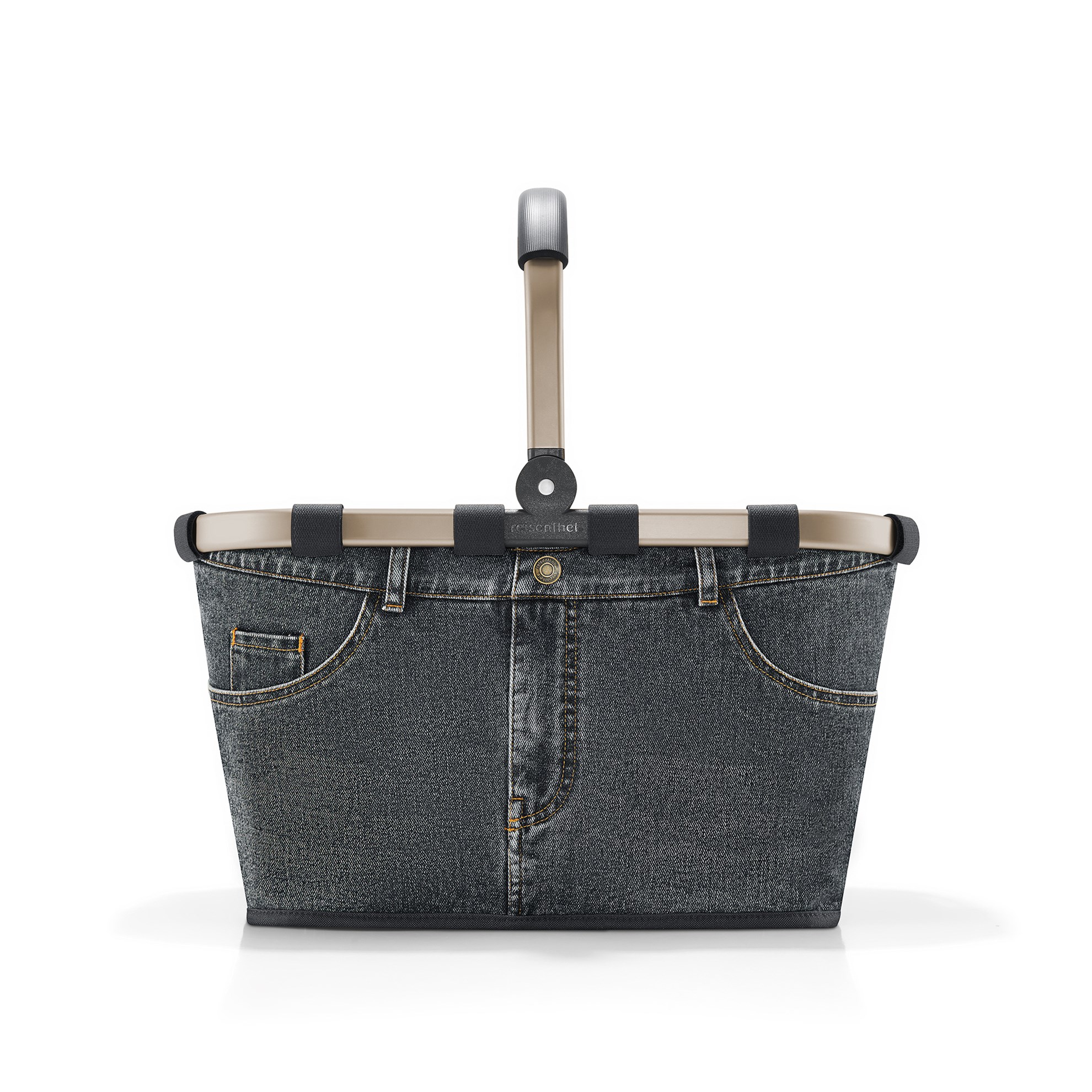 Nákupní košík Carrybag frame jeans dark grey_1