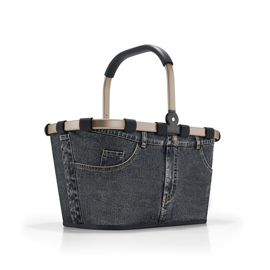 Nákupní košík Carrybag frame jeans dark grey_3