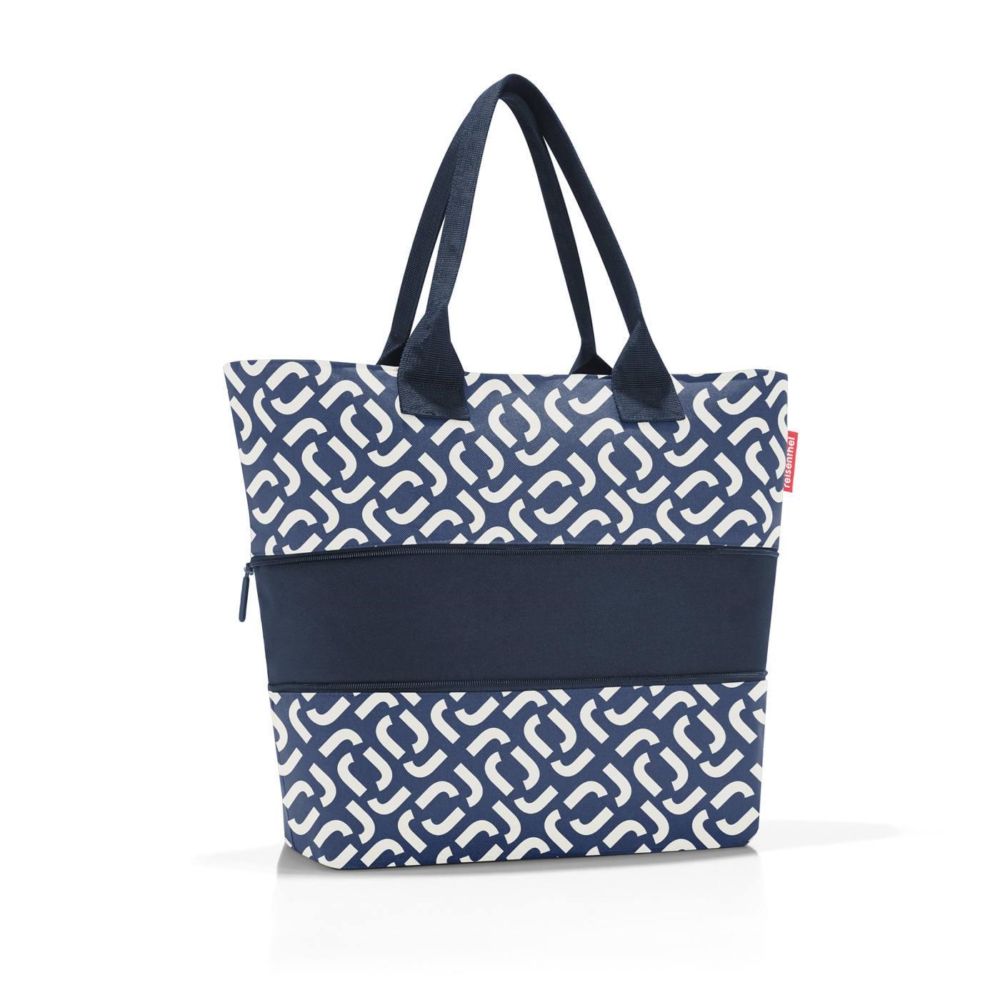 Chytrá taška přes rameno Shopper e1 signature navy_0