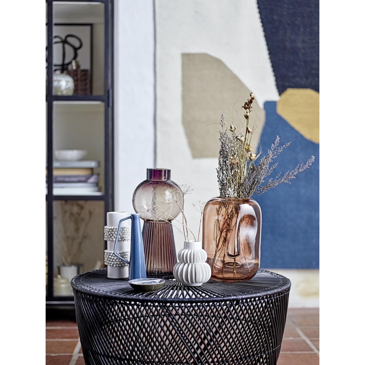 Váza Halfdan bílá, kamenina 11,5x14 cm_1