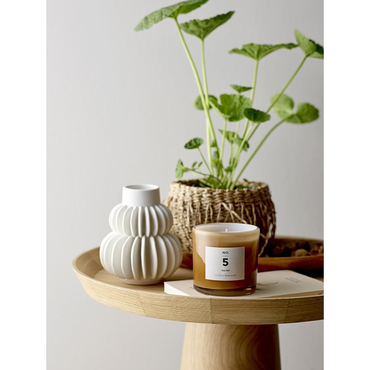 Váza Halfdan bílá, kamenina 11,5x14 cm_4