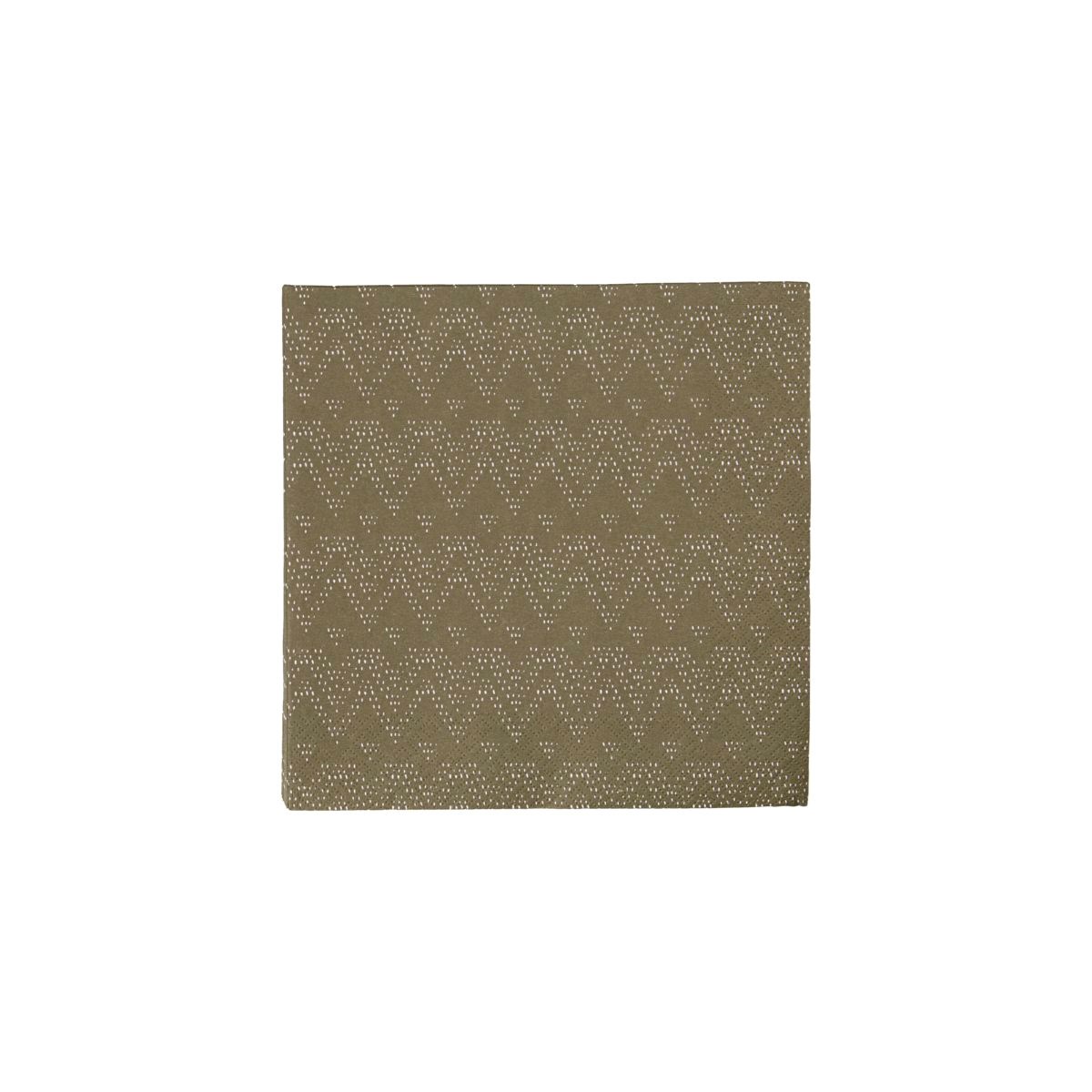 Papírové ubrousky SKI SET/40 ks tmavě zelené_0