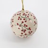 Vánoční ozdoba MACHE 8 cm koule písková_1