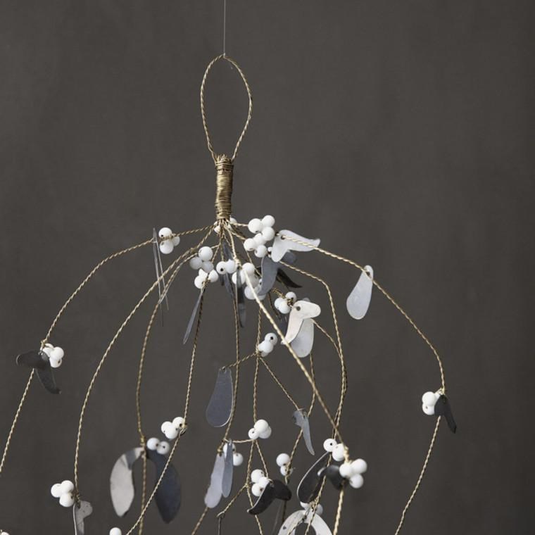 Obrázok z Vianočné dekorácie imelo MISTLETOE 40 cm Antique metallic