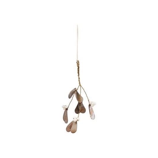 Obrázok z Vianočné dekorácie imelo MISTLETOE 15 cm Antique metallic