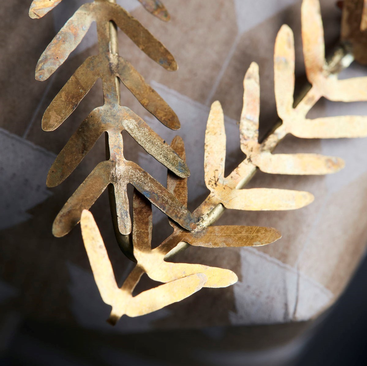 Obrázok z Vianočná ozdoba hviezda z vetvičiek LAMET 10 cm mosadzná