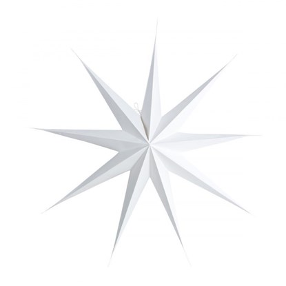 Obrázok Papierová 9cípa hviezda STAR WHITE 87 cm biela