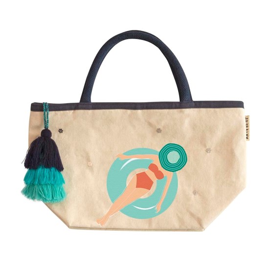 Bavlněná taška se zipem 36x20x15 cm /Badenixe_2