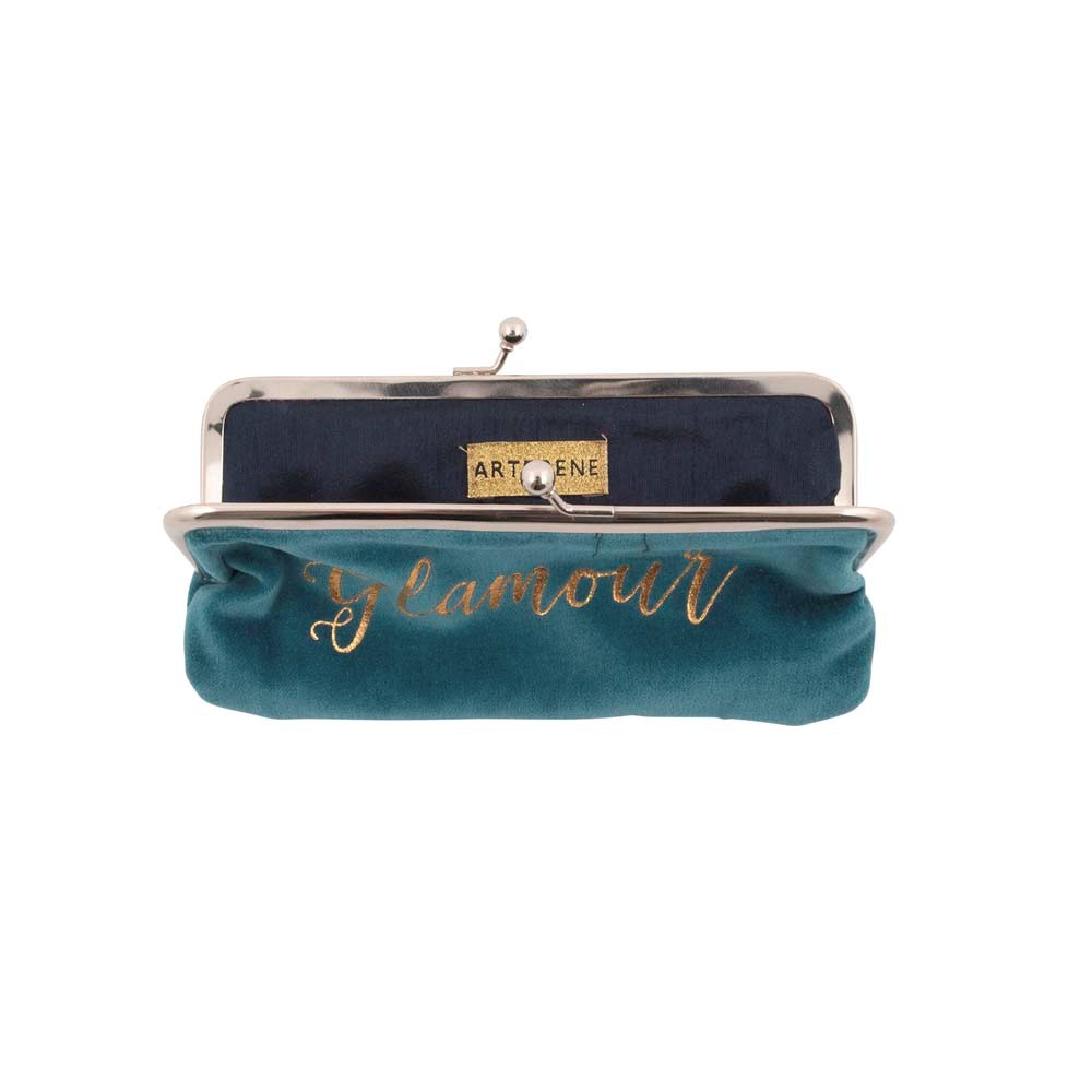 Sametová kosmetická taška s klipem 18x9 cm Glamour_1