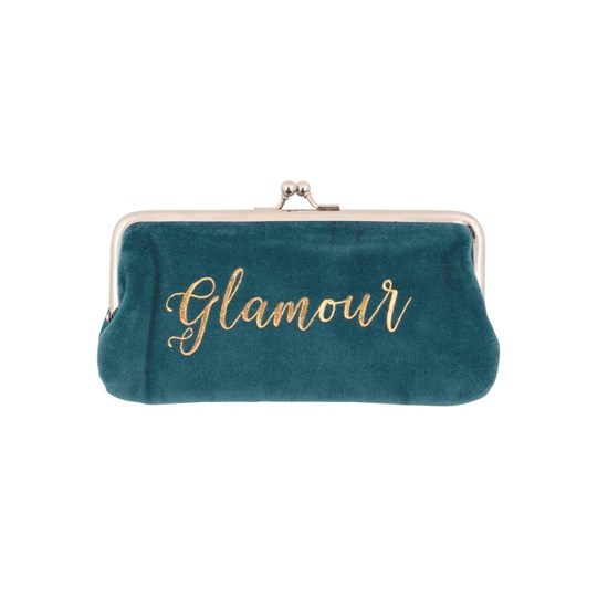 Sametová kosmetická taška s klipem 18x9 cm Glamour_2