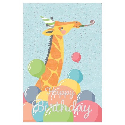 Přání ražené s obálkou Kids-Birthday-Giraffe_0