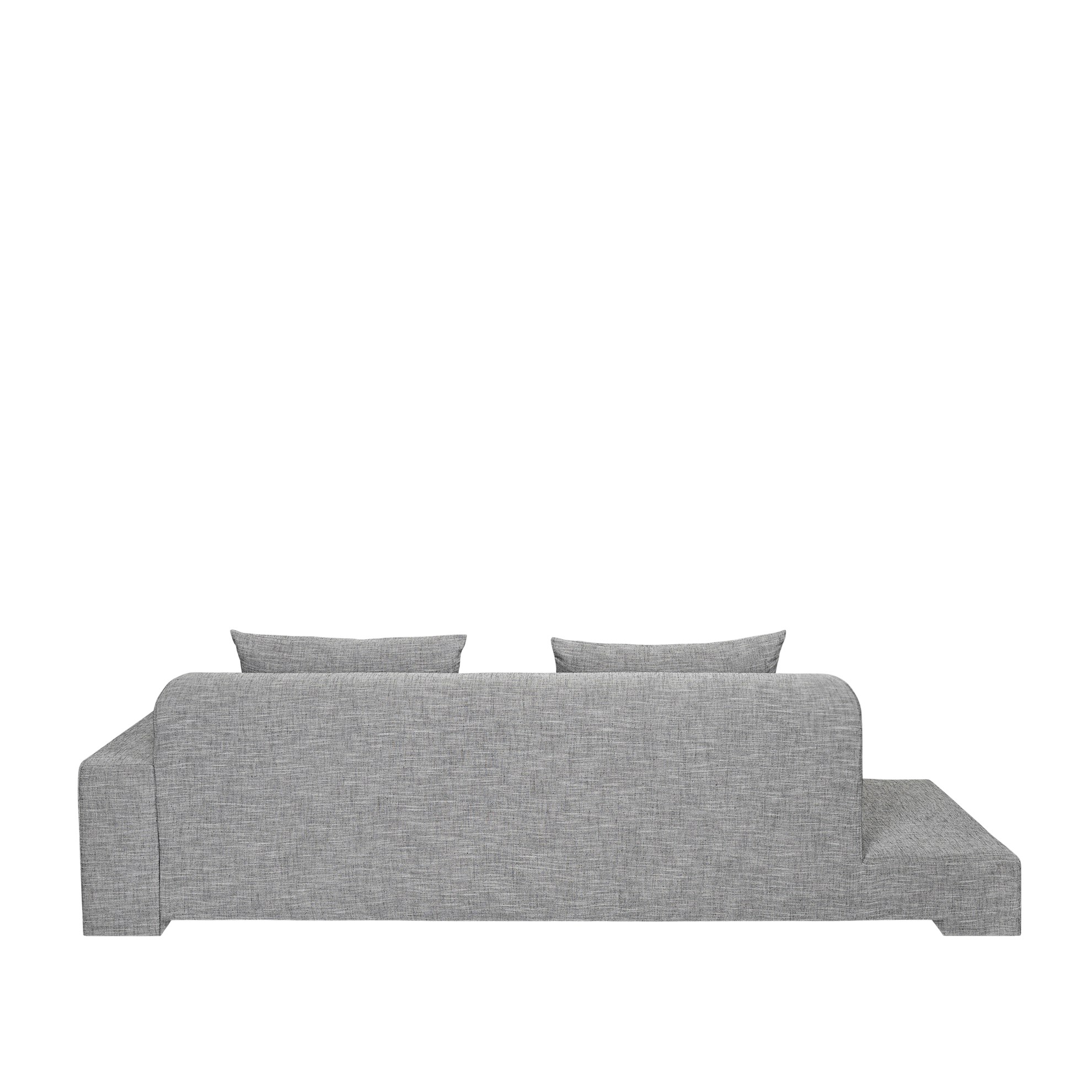 Sofa 2-místná BAY 250 cm šedá (bočnice vpravo)_0
