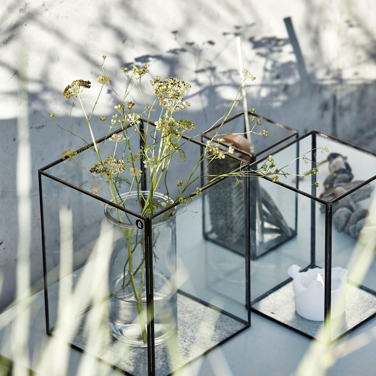 Lucerna PILLAR SET/3 ks mosaz_0