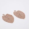 Listy macramé BARKASTE SET/2 ks 10cm přírodní_1