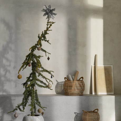 Obrázok z Papierová hviezda/špica Broste CHRISTMAS STAR strieborná