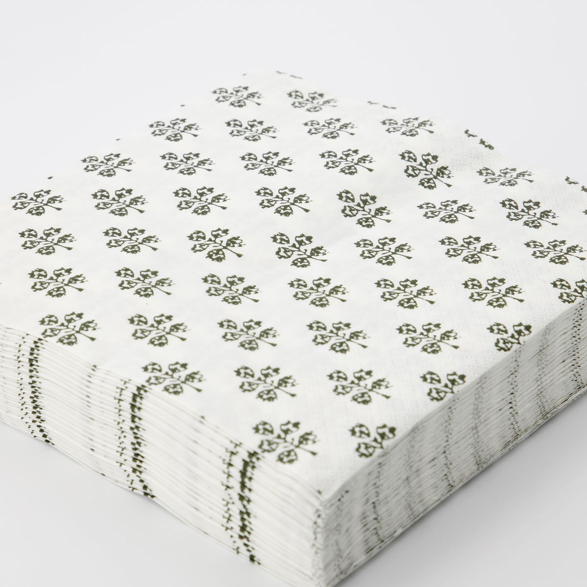 Papírové ubrousky PLANT SET/40 ks zelenobílé_2