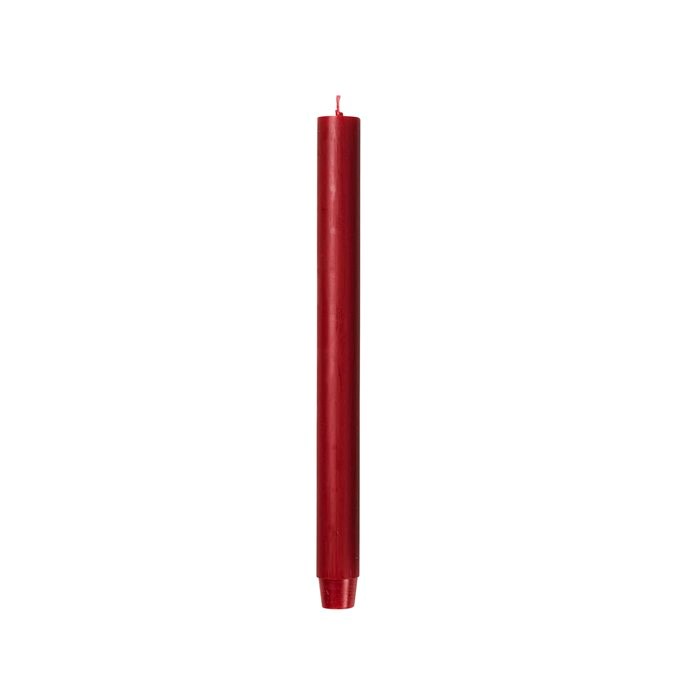 Svíčka kulatá dlouhá 2,6 cm - červená_0
