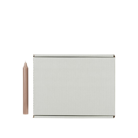 Svíčka Broste kulatá krátká 2,1cm - světlý len_1