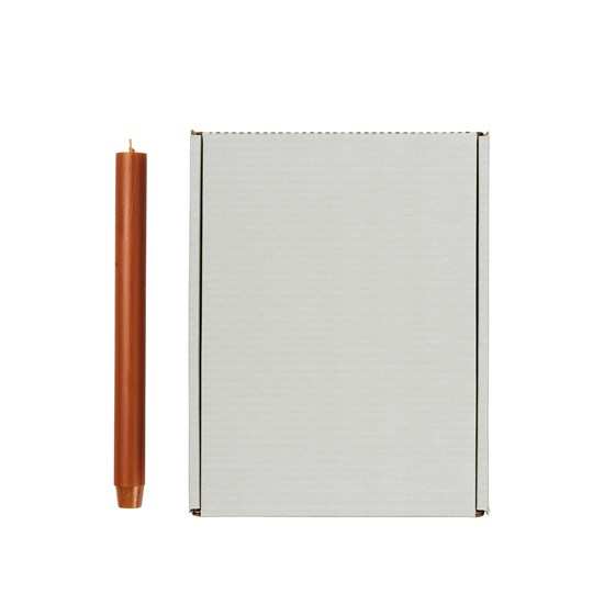 Svíčka Broste kulatá dlouhá 2,6cm - terakota_1