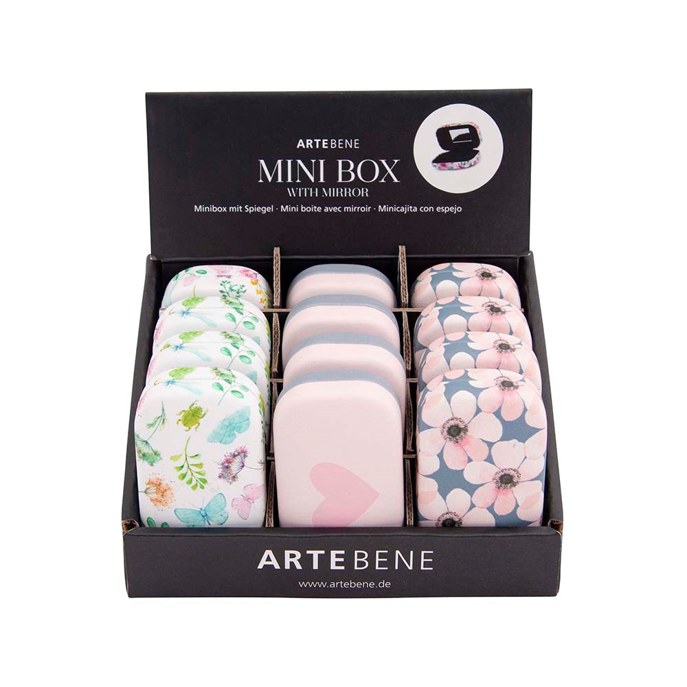 Krabička/kapesní zrcátko 3 motivy cena za 1 kus_1