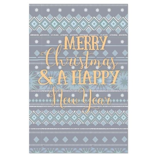 Přání ražené s obálkou Merry Christmas-nordisches Muste_0