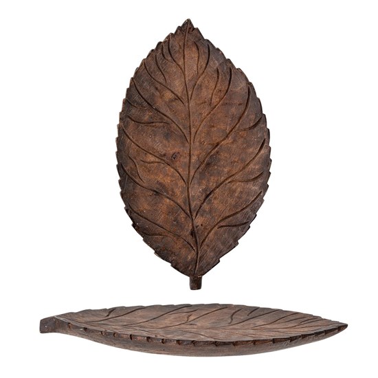 Dekorační list Adalie, hnědý, mangové dřevo_2