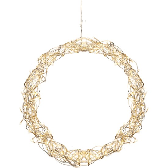 Závěsný svítící LED věnec "Curly" 50 cm_0