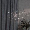 Závěsná LED světelná dekorace FIREWORK 60x LED P.26 cm stříbrná_0