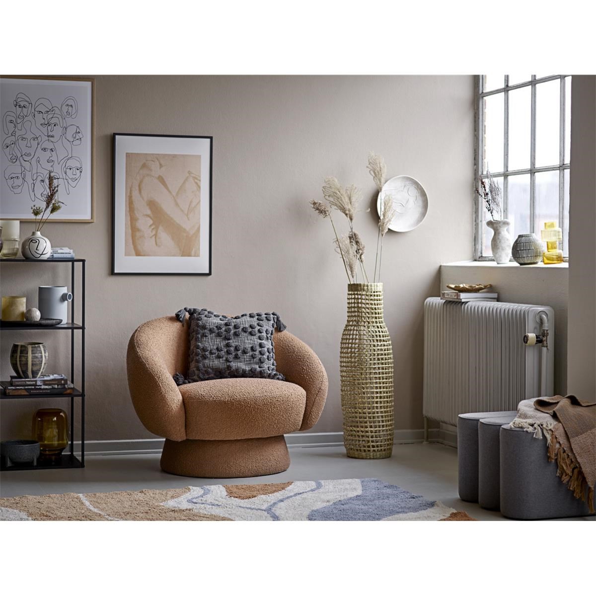 Přehoz Lago, bavlna, hnědý_3