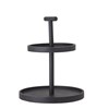 Etažér Bille, 2-patrový, černý_0