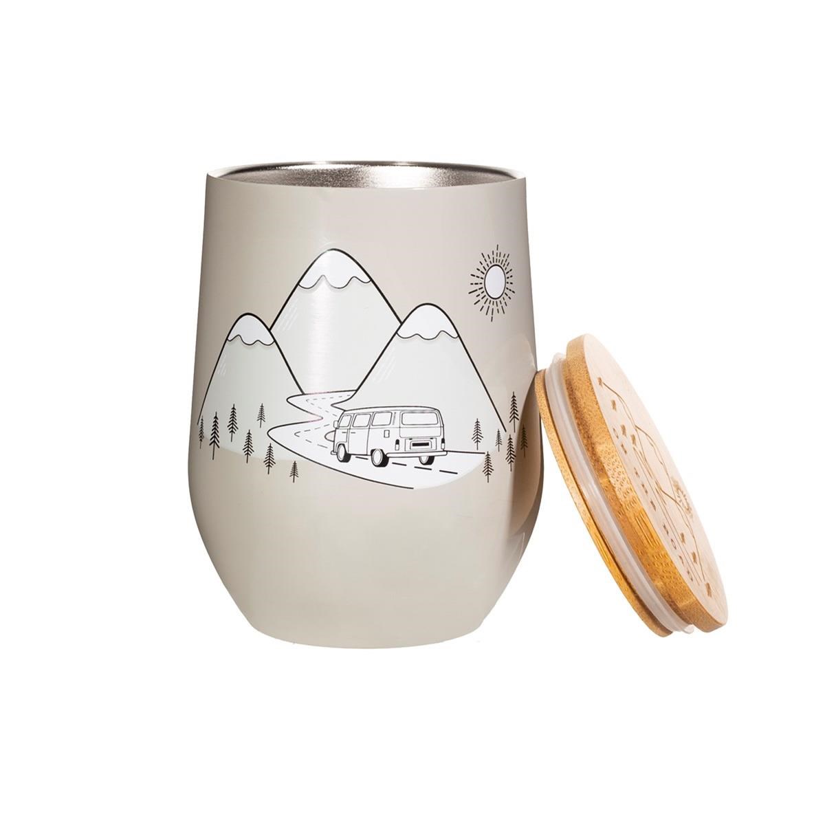 Cestovní hrnek On the Road, šedý_0