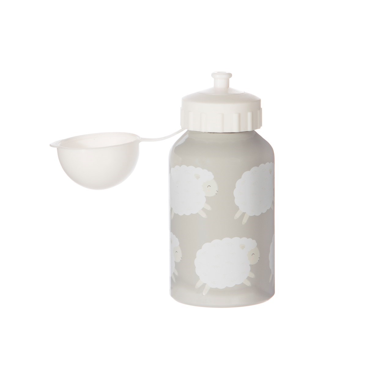 Dětská lahev na vodu Louie Lamb, šedá_0