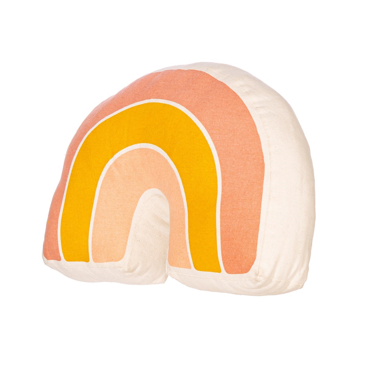 Polštářek ve tvaru duhy, oranžový_1