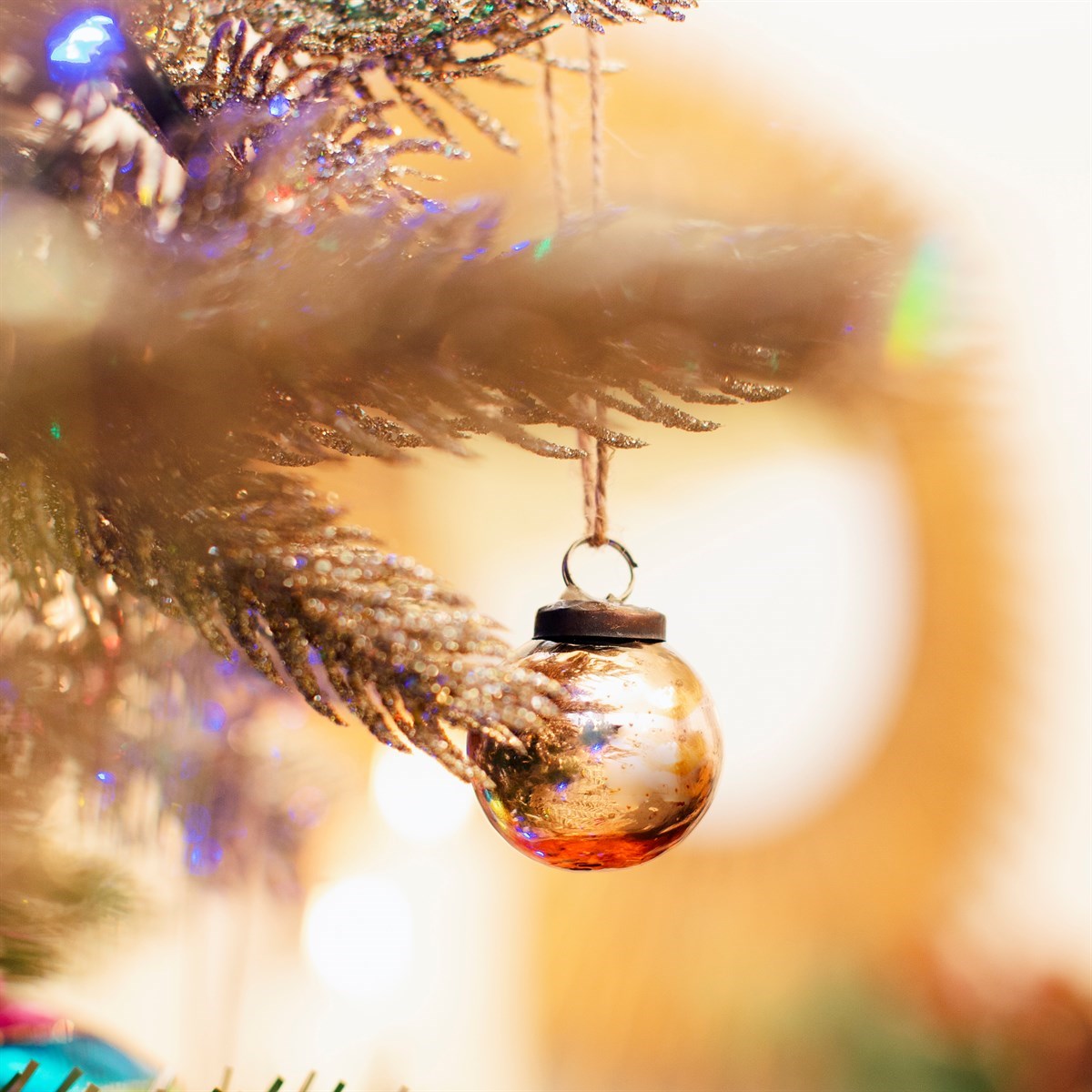 Měděná Vintage skleněná koulička S_0