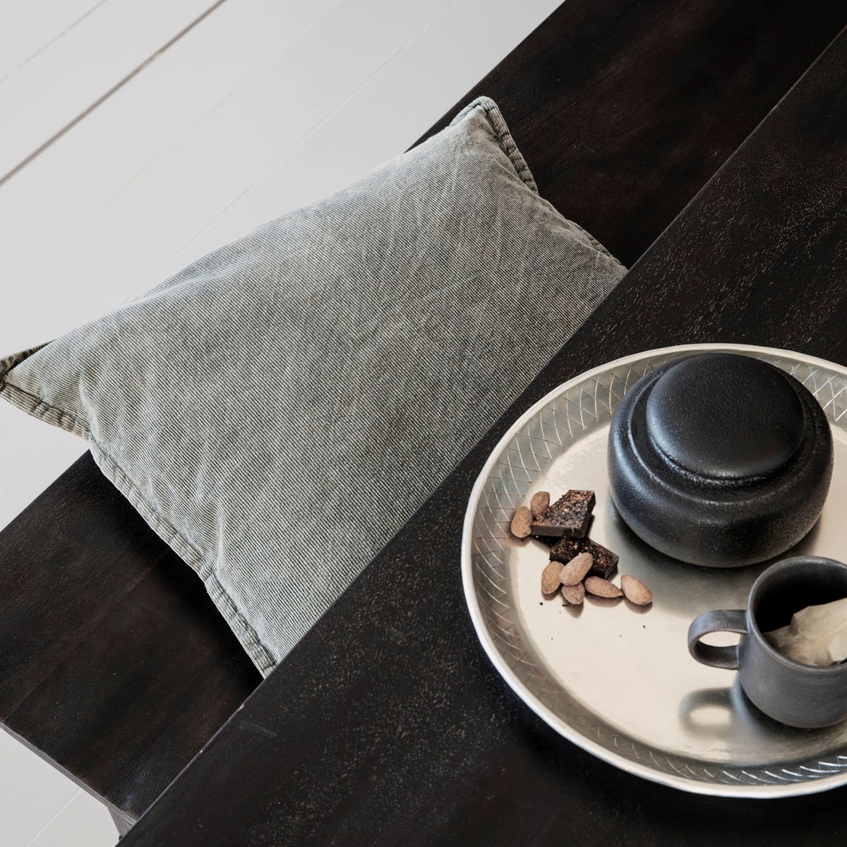 Povlak na polštář CUR 50x50 cm tmavě šedý_0