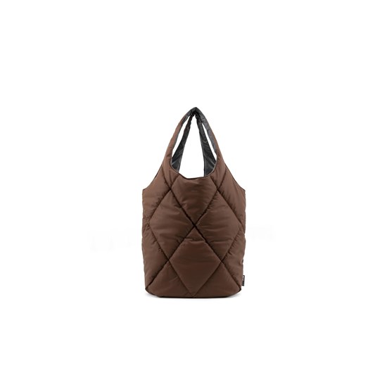 Carmel | puffy bold bag Tinne+Mia // Brownie - PU leather_0
