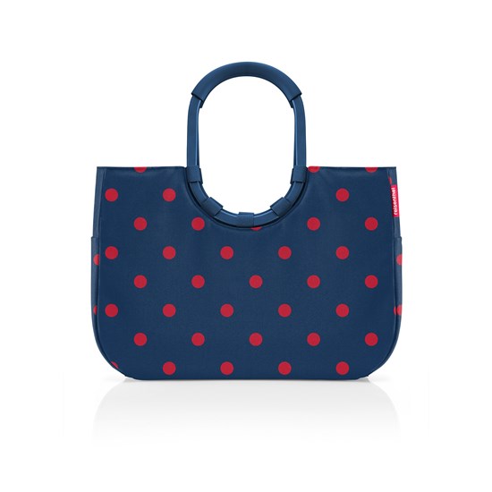 Módní taška Loopshopper L mixed dots red_3